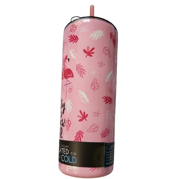 NWT Party LIKE A Star Cantini Star Pink Flamingo Party Tumbler 22oz - Picture 4 of 14